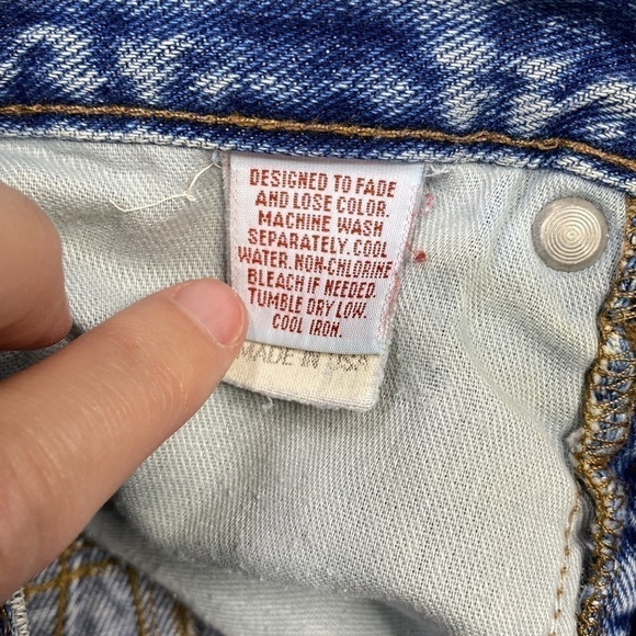 Marithe Francois Girbaud Hi-Rise Raw Hem Denim Shorts Size 7/8 - Picture 9 of 14